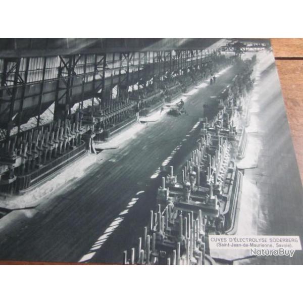 carte fiche photo  / CUVE D ELECTROLYSE  SODERBERG  SAINT JEAN  DE MAURIENNE  SAVOIE