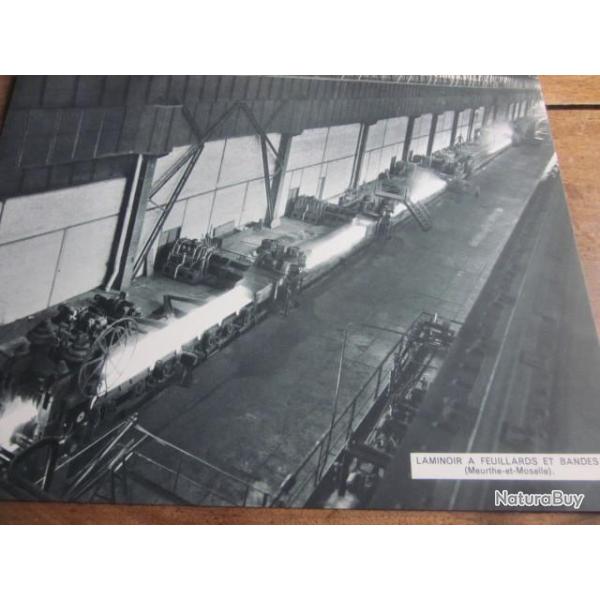 carte fiche photo  / LAMINOIR A FEUILLARDS  ET BANDES  MEURTHE ET MOSELLE