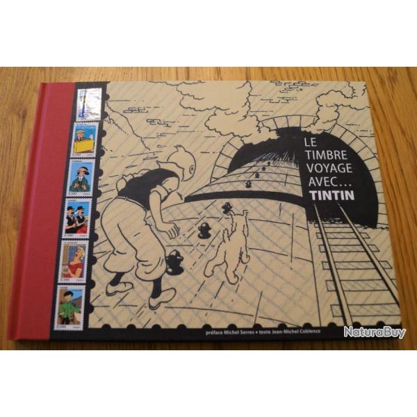 LIVRE ANNUEL SUR LES TIMBRES POSTES VENANT DE LA POSTE POUR COLLECTION - 6 TIMBRES TINTIN EN COULEUR