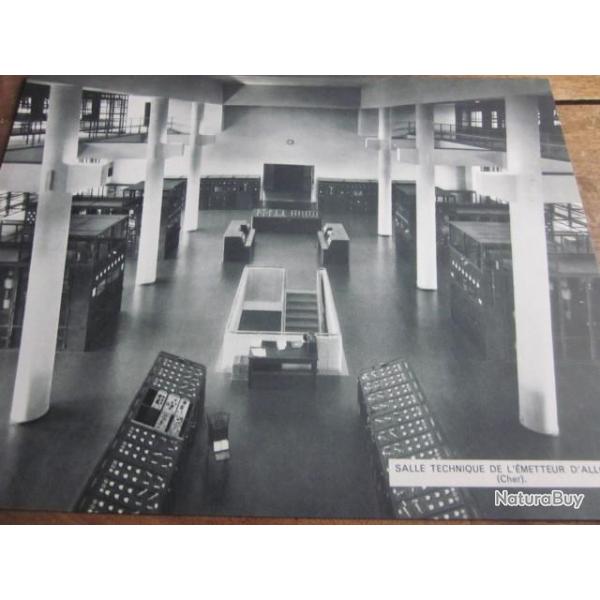 carte fiche photo  / SALLE TECHNIQUE DE L EMETTEUR D ALLOUIS   CHER