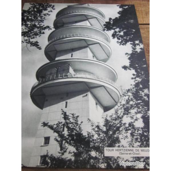 carte fiche photo  / TOUR  HERTZIENNE  DE MEUDON  SEINE ET OISE