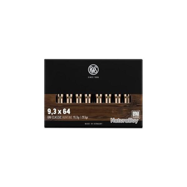 Munitions RWS Cal.9,3x64 UNI Classic 19g 293 grains PAR 20