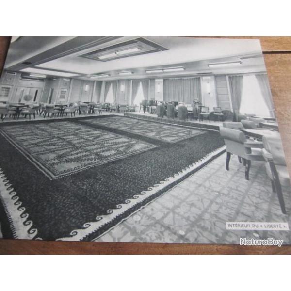 carte fiche photo  /  INTERIEUR DU LIBERTE