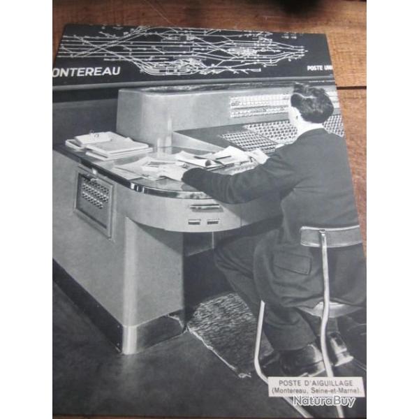 carte fiche photo  /  POSTE D AIGUILLAGE  MONTEREAU  SEINE ET MARNE
