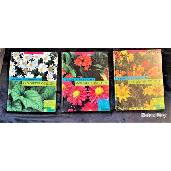 3 livres grand dictionnaire des plantes du jardin
