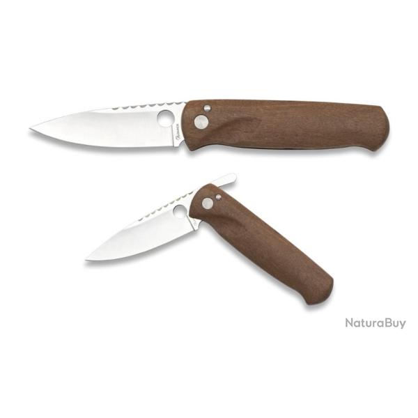 18519 - Couteau pliant Albainox bois naturel ouverture non assist�e.