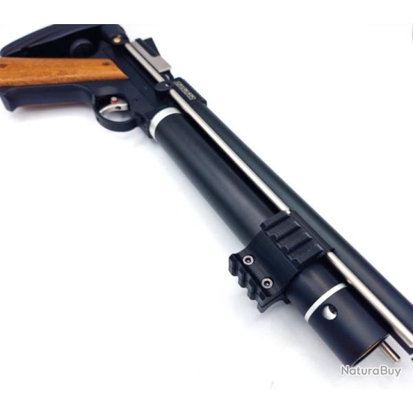 Adaptateur triple rails picatinny 3 emplacements pour Artemis PP750 PCP