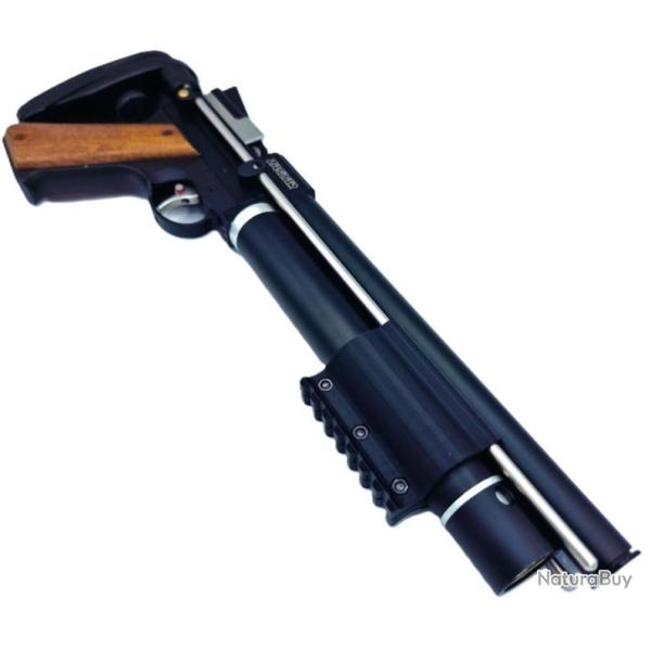 Adaptateur simple rails picatinny long 7 emplacements pour Artemis PP750 PCP