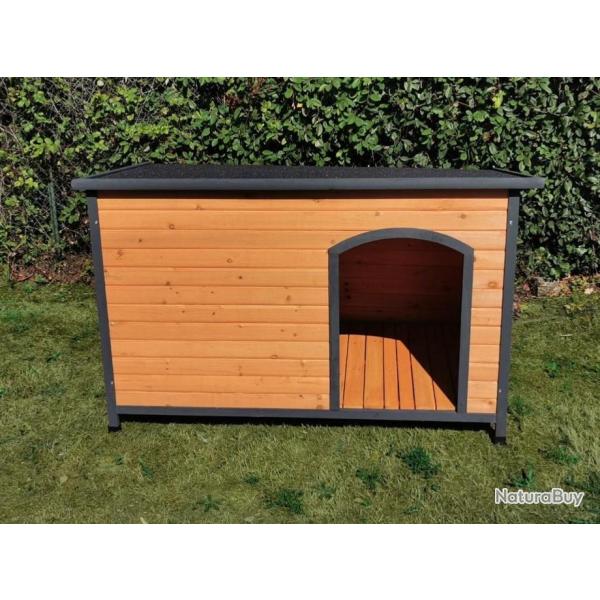 Grande niche avec toit ouvrant niche chien cabane chien NICHE XXML toit amovible cielterre-commerce