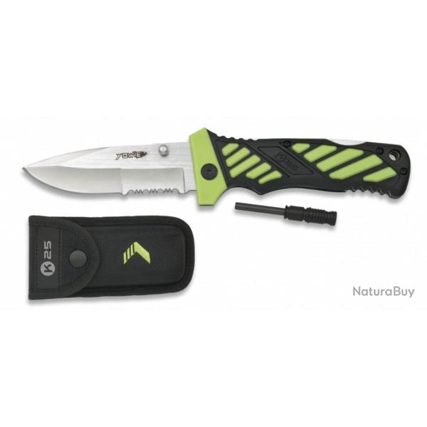 19447 - Couteau pliant vert S�rie Yowie K25 ouverture non assist�e.