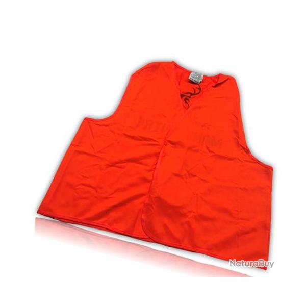 GILET DE TRAQUE PERCUSSION ORANGE FLUO 1220N XL/XXL