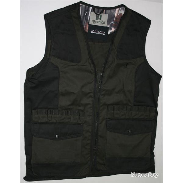 GILET PERCUSSION CHASSE TRADITION BRODE 1215
