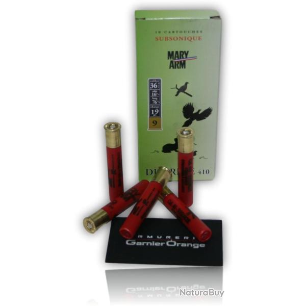 CARTOUCHE MARY ARM SUBSONIQUE CAL. 410 PLOMBS X10
