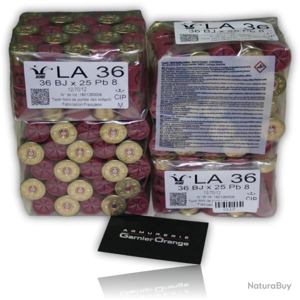 CARTOUCHE JOCKER LA 36 CAL12/70 36G BOURRE JUPE BTE 100 8