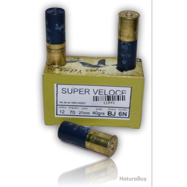 CARTOUCHE JOCKER SUPER VELOCE 40GR CAL 12 70 X10