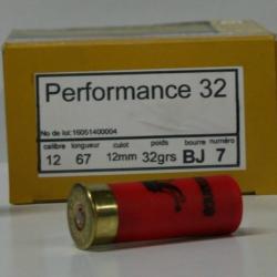 CARTOUCHE JOCKER PERFORMANCE 32 32GR BOURRE JUPE CAL. 12/67 X25 7