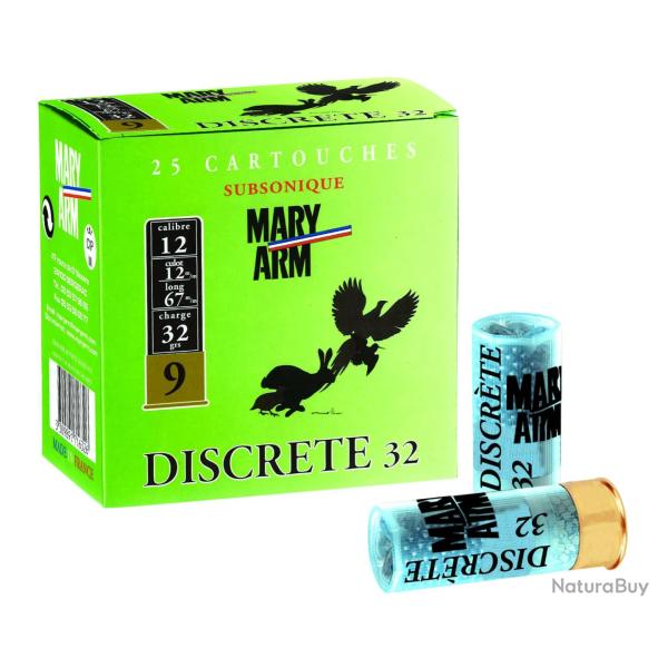 Cartouches Mary Arm Discr�te 32 Subsonique Calibre 12 67 Num�ro