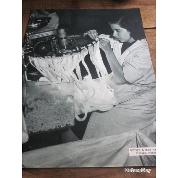 carte fiche photo  /  METIER A BAS NYLON   TROYES