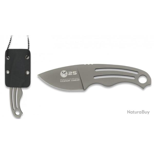 32179 - Couteau K25. Rev�tu en titane. Lame 4.8