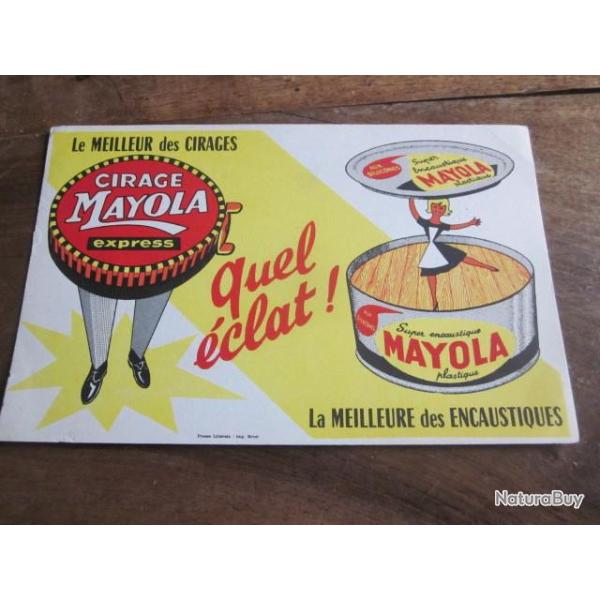 BUVARD PUBLICITAIRE  CIRAGE MAYOLA EXPRESS
