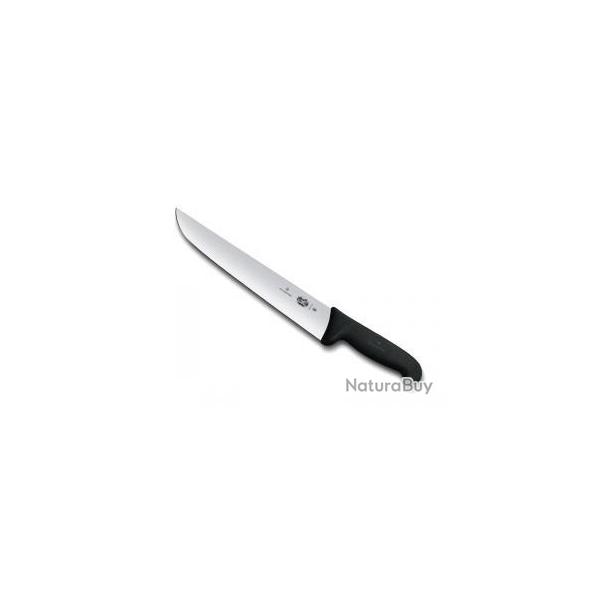 COUTEAU BOUCHER VICTORINOX 26CM NOIR NEUF