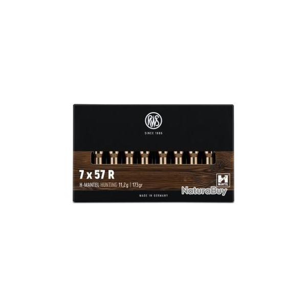 Munition RWS 7x57R H MANTEL 11,2Gr 173grains par 60