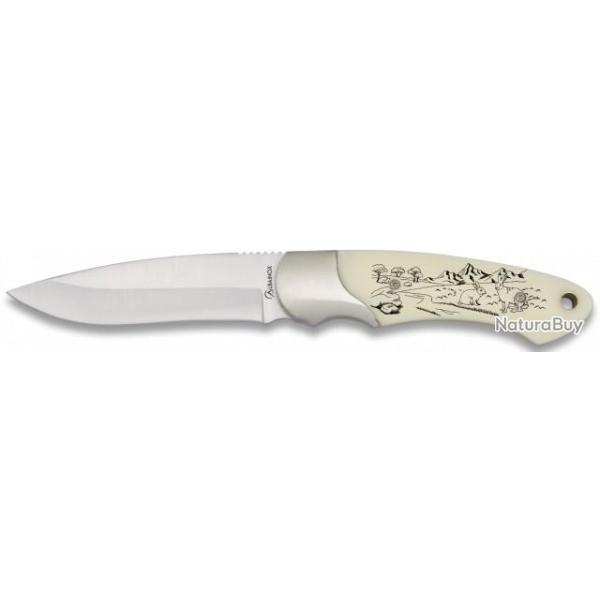 32199GR567-Couteau chasse Albainox. Lame 9.5 cm ouverture non assist�e