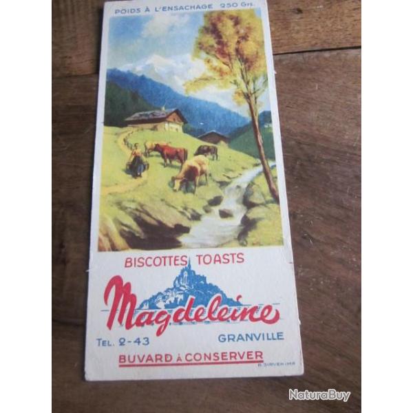 BUVARD PUBLICITAIRE  BISCOTTES TOASTS  IV