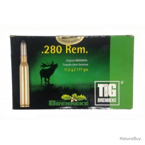Munitions 280REM Brenneke TIG 11.5g 177 grains par 20