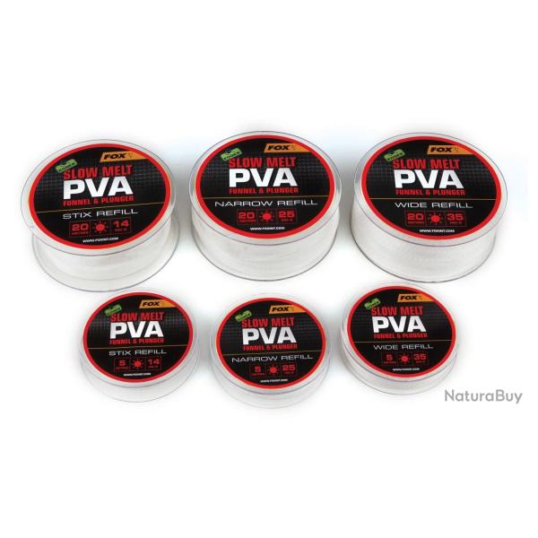 RECHARGE PVA TUBE SLOW MELT 5M FOX 25mm