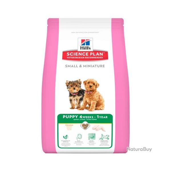 HILLS CANINE PUPPY SMALL AND MINIATURE POULET 3KGS