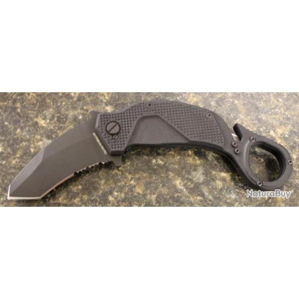 Couteau Extrema Ratio Nightmare Karambit Black Lame Acier N690 Manche Aluminium Italy EX0454BLK
