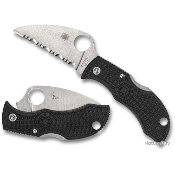 Couteau Spyderco Manbug Wharncliffe Serr Manche FRN Lame Acier VG10 Lockback Japan SCMBKWS