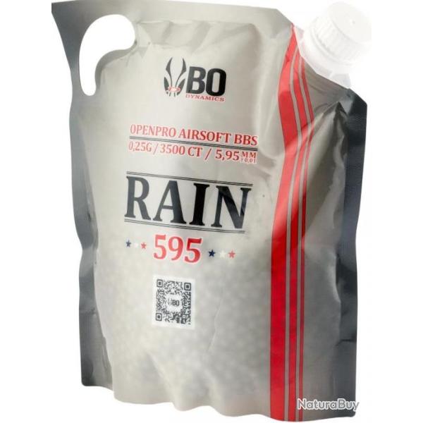 BILLES AIRSOFT 6MM 0.25G RAIN- BO-3500 RDS / 0. 25G