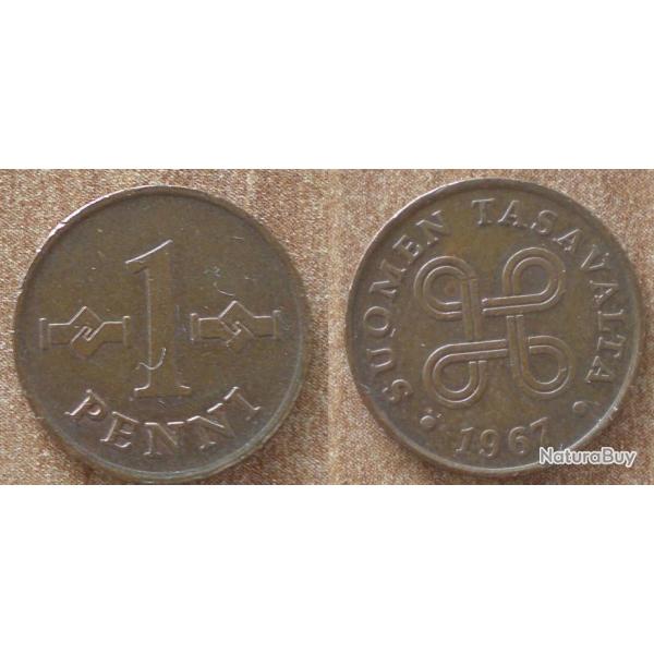 Finlande 1 Penni 1967 Piece Markka Europe Nord