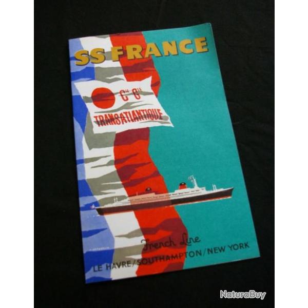 Grande affiche �corch�e du paquebot France