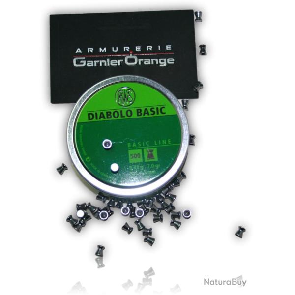 PLOMBS RWS DIABOLO PLAT X500 CAL. 4.5MM