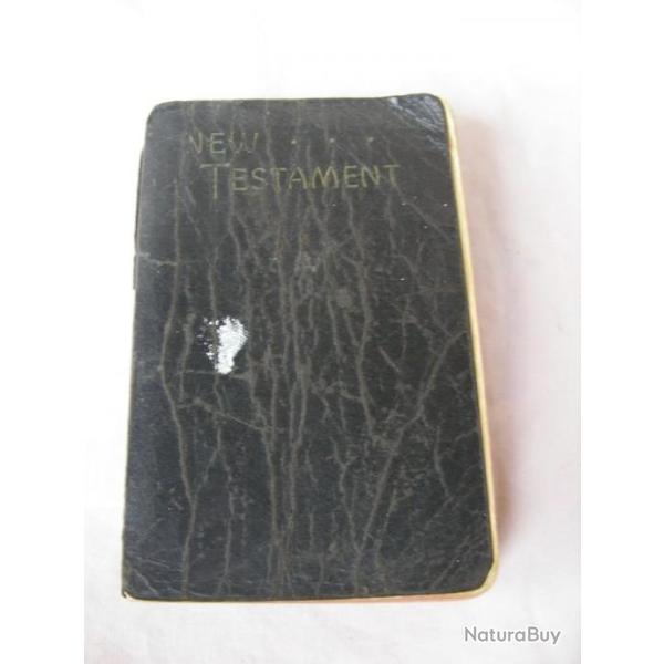 WW2 US NOUVEAU TESTAMENT " NEW TESTAMENT " LIVRE RELIGIEUX CHR�TIEN AM�RICAIN DE 1945