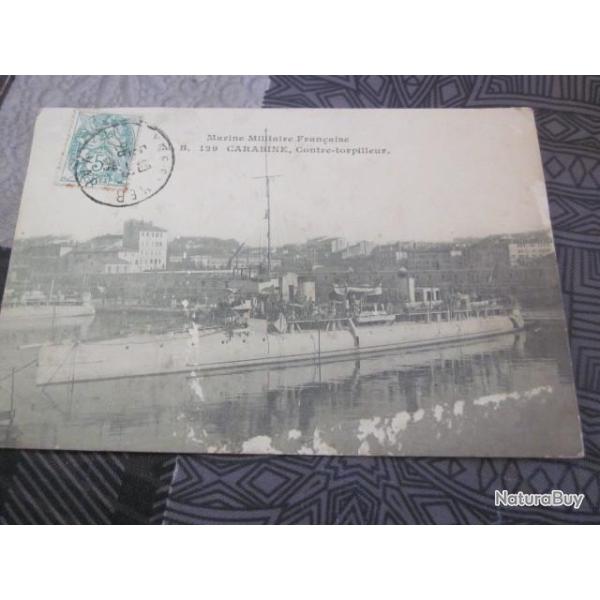 CP MARINE  MILITAIRE CARABINE  CONTRE TORPILLEUR