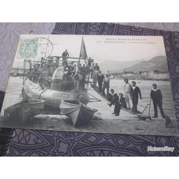 CP MARINE  MILITAIRE SARBACANE  CONTRE TORPILLEUR