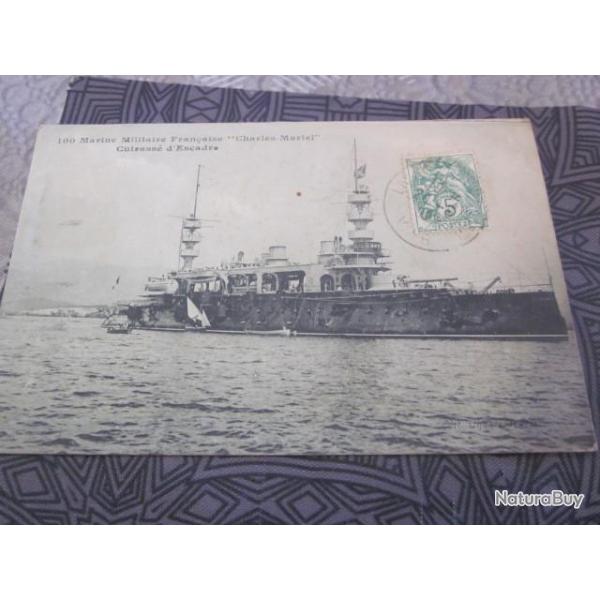 CP MARINE  MILITAIRE FRANCAISE CHARLES MARTEL  CUIRASSE D ESCADRE