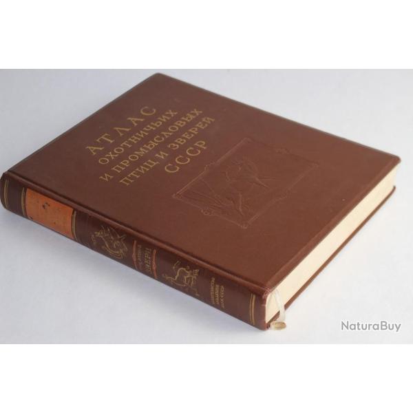 Atlas URSS 1953 Chasse Animaux et gibier � plumes Volume 2