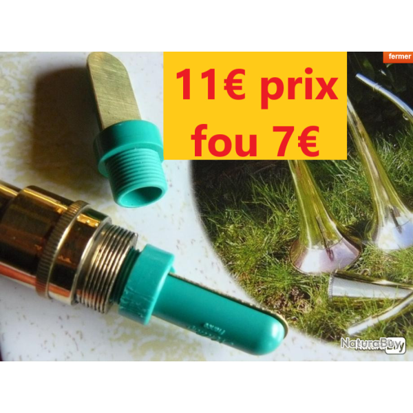Petit pipet pour trompe ou corne MILLIENS  L 37.5 mm  � 12.6 mm  �  filetage  11.3       PIPM15