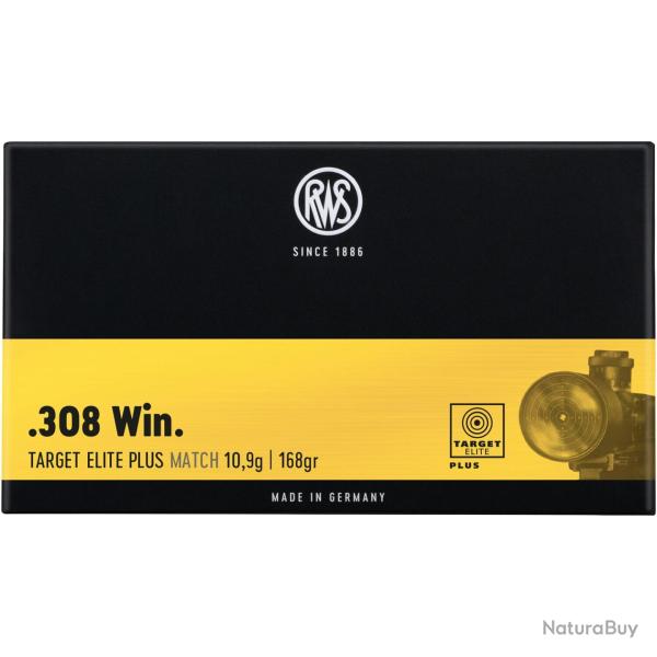Cartouches .308 Win. Target Elite Plus (Calibre: .308 Win.)