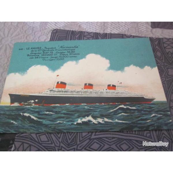 CP MARINE  PAQUEBOT NORMANDIE  III