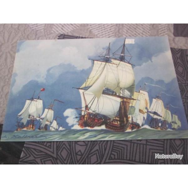 CP  VAISSEAU LA LIGNE DE BATAILLE