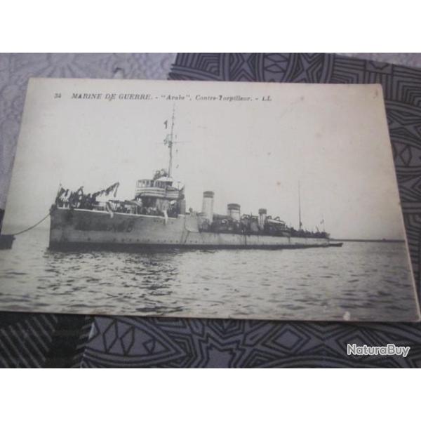 CP  MARINE DE GUERRE  ARABE CONTRE TORPILLEUR
