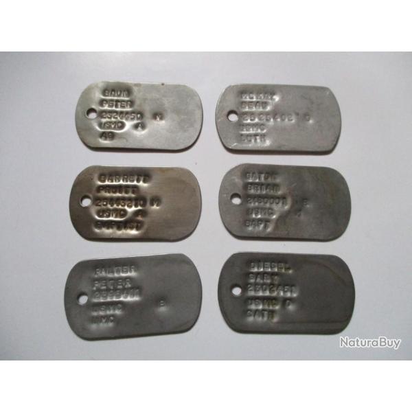 Lot Dog Tags USMC Vietnam (6)