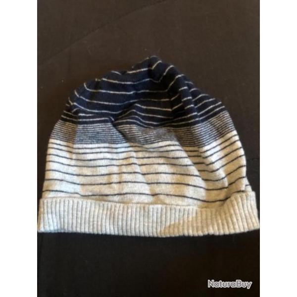 1 bonnet gris enfant 10 11 ans benetton