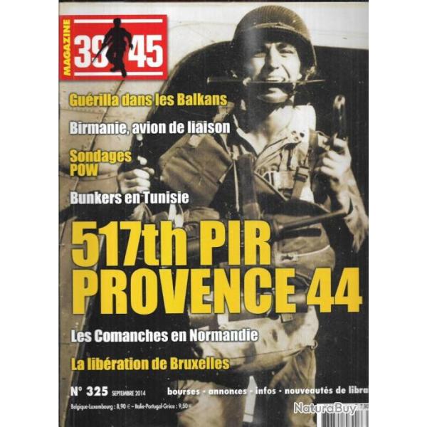 39-45 Magazine 325 , gu�rilla contre l'axe balkans 1, h�licos et avions de liaison birmanie 43-45 2,